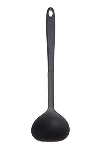 Kochblume Schöpfkelle L | Premium-Silikon & BPA frei| Hitzebeständig | Spülmaschinenfest | 30cm | Farbe: anthrazit von Kochblume