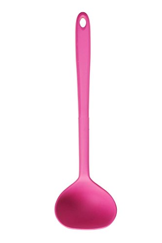 Kochblume Schöpfkelle L | Premium-Silikon | Hitzebeständig | Spülmaschinenfest | 30cm | Farbe: pink von Kochblume