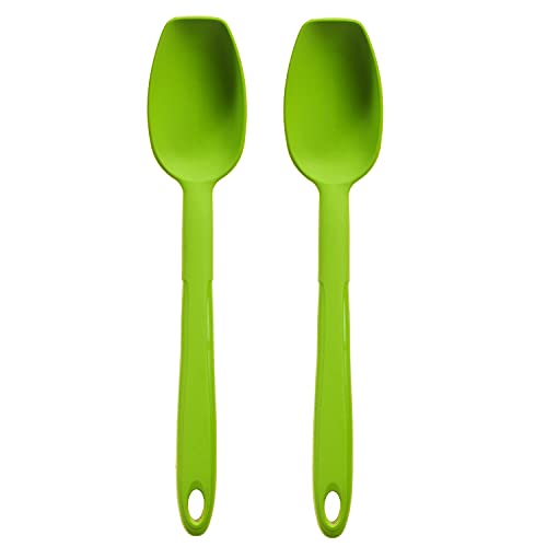 Kochblume Soßenlöffel S 2er Set | Premium-Silikon & BPA frei| Hitzebeständig | Spülmschinenfest | 24cm | Farbe: limette Kochblume Soßenlöffel S 2er Set | Premium-Silikon & BPA frei| Hitzebeständig | Spülmschinenfest | 24cm | Farbe: limette von Kochblume