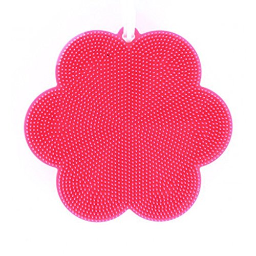 Kochblume Swisch Blume | Reinigungsschwamm aus Silikon | Premium-Silikon & BPA frei| Hitzebeständig | Spülmaschinenfest | Für leichte Verschmutzungen | Fusselentfernung | Farbe: pink von Kochblume