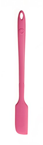 Kochblume Design Teigschaber S | Premium-Silikon | Hitzbeständig | Spülmaschinenfest | 27cm | Farbe: pink von Kochblume