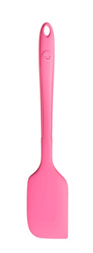 Kochblume Design Teigschaber L | Premium-Silikon | Hitzbeständig | Spülmaschinenfest | 30cm | Farbe: pink von Kochblume