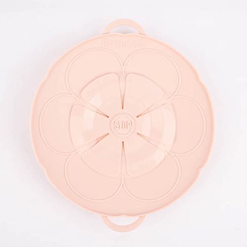 Kochblume das Original, Silikon Überkochschutz für Töpfe und Pfannen, Mikrowellen-Deckel, Spritzschutz und Dampfgar-Aufsatz | (altrosa, S | Topfgröße 14-18cm) von Kochblume