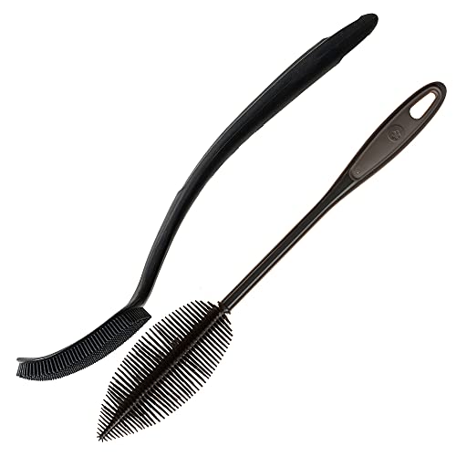 Kochblume Universalbürste & Flaschenbürste 36cm 2er Set | Premium-Silikon & BPA frei| Hitzebeständig | Spülmaschinenfest | Farbe: anthrazit Kochblume Universalbürste & Flaschenbürste 36cm 2er Set | Premium-Silikon & BPA frei| Hitzebeständig | Spülmaschinenfest | Farbe: anthrazit von Kochblume