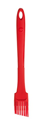 Kochblume Design Pinsel S | Premium-Silikon | Hitzebeständig | Spülmaschinenfest | 24cm | Farbe: rot von Kochblume