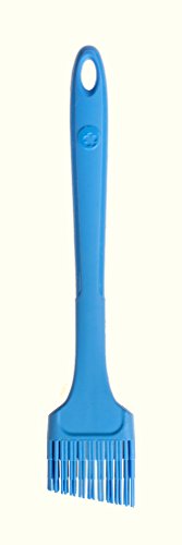 Kochblume Design Pinsel L | Premium-Silikon | Hitzebeständig | Spülmaschinenfest | 24cm | Farbe: blau von Kochblume