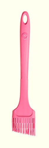 Kochblume Design Pinsel L | Premium-Silikon | Hitzebeständig | Spülmaschinenfest | 24cm | Farbe: pink von Kochblume