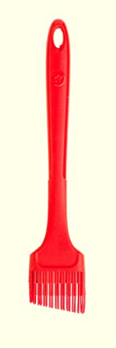 Kochblume Design Pinsel L | Premium-Silikon | Hitzebeständig | Spülmaschinenfest | 24cm | Farbe: rot von Kochblume