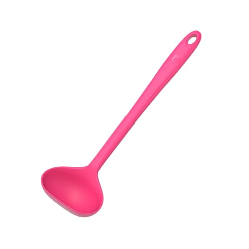 Kochblume Schöpfkelle L | Premium-Silikon & BPA frei| Hitzebeständig | Spülmaschinenfest | 30cm | Farbe: pink von Kochblume