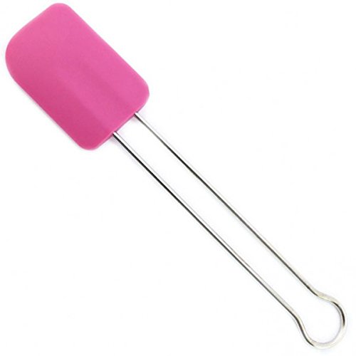 Kochblume Teigschaber L | Premium-Silikon | Hitzebeständig | Spülmaschinenfest | 28cm | Farbe: pink von Kochblume
