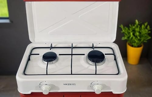 Gaskochfeld in elegantem Weiß – 2 Flammig Kochfeld für stilvolles Kochen Gaskochfeld in elegantem Weiß – 2 Flammig Kochfeld für stilvolles Kochen von Kochmann Germany