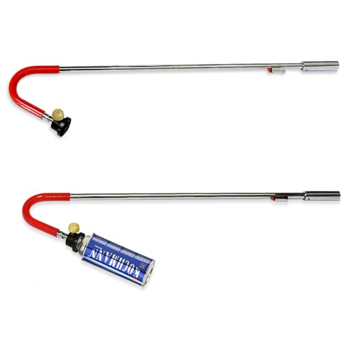 Kochmann Unkrautbrenner 84cm - Effektiver Unkrautvernichter mit Piezozündung, regulierbarer Flamme bis 1000 °C, inkl. Grillanzünder-Funktion – Gasbrenner für mühelose Unkrautbekämpfung von Kochmann Germany