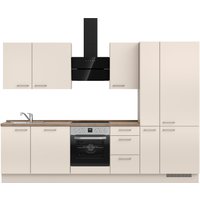 nobilia Küchenzeile ""Laser II", Ausrichtung wählbar, Breite 300 cm" vormontiert, wahlw. mit unterschiedlichen E-Geräten-Sets von Nobilia