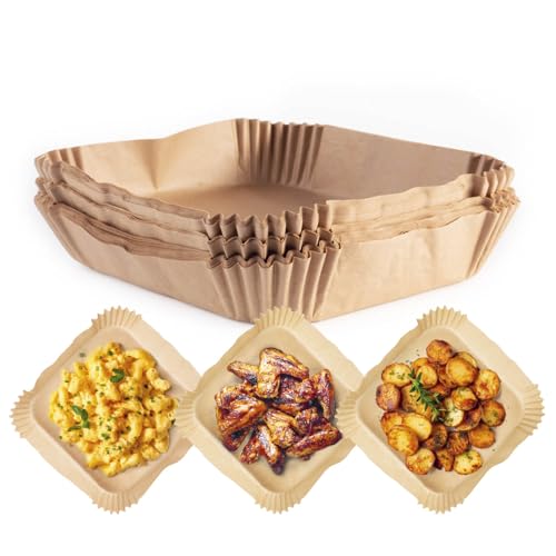 RACHS KOCHWERK Backpapier für Heißluftfritteuse 2-5 Liter | Backpapierschale antihaftbeschichtet & ölbeständig | Airfryer Backpapier – flexible Form | 200 Stück – 16 x 16 x 4,5 cm RACHS KOCHWERK Backpapier für Heißluftfritteuse 2-5 Liter | Backpapierschale antihaftbeschichtet & ölbeständig | Airfryer Backpapier – flexible Form | 200 Stück – 16 x 16 x 4,5 cm von Kochwerk