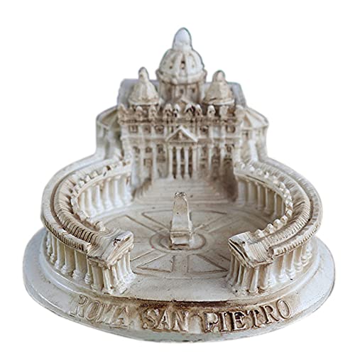 Italienische Architektur Fischbecken Terrarium Deko Aquarium Décor Klein Dekoration Zubehör Figur Statue Ornament Sammlerstücke Skulptur Geschenk Dekor Dekofigur Tischdeko (St. Peter's Basilica) von Kocris Casa