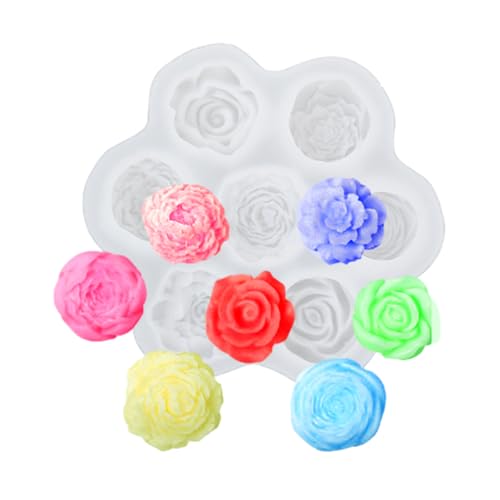 Kocusu Silikonform Blumen und Kerzen mit 7 Modelle, Rosenkugel Silikonformen, 3D Blume Kerzen Formen, Seifenform Zum Entformen für Duftkerzen,Valentinstag Kocusu Silikonform Blumen und Kerzen mit 7 Modelle, Rosenkugel Silikonformen, 3D Blume Kerzen Formen, Seifenform Zum Entformen für Duftkerzen,Valentinstag von Kocusu