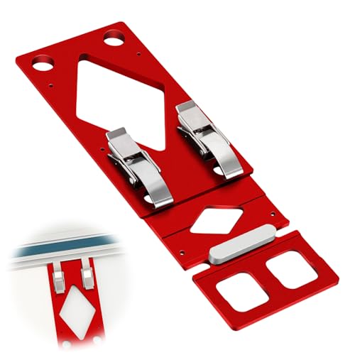 Kocusu Winkelanschlag Führungsschiene kompatibel mit Makita Festool Führungsschien, CNC-gefräster 90° Aluminium-Anschlag Kreissägeführung für Kreissägen Führungsschienenklemme für Holz/Metall/Platten von Kocusu
