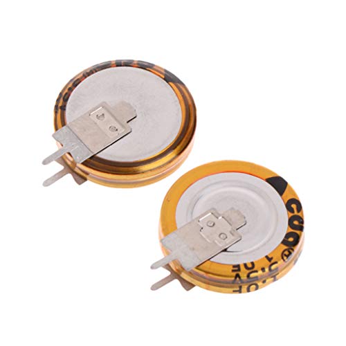 Kodbww 2 Stück 5,5 V 1,0 F Superkondensator V-Typ Taste für T 5 mm Kondensator von Kodbww