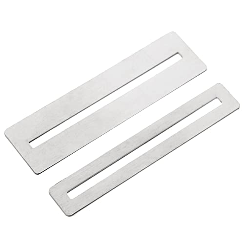 Kodbww Griffbrett-Schutz-Set für Gitarre, Bass, Gitarre, Griffbrett, Gitarrenbauer-Werkzeug-Set, Griffbrettschutz, Metall, 2 Stück von Kodbww
