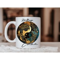 Tasse Personalisiert Sternzeichen Zwillinge Name | Kaffeetasse Horoskop Gemini Wunschname von Kodelandia