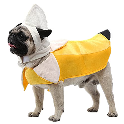 Banana Hund Kostüm,Lustiges Halloween Hund Kostüm, besondere Anlässe Hundekleidung Outfits,Kleiden Sie Ihre Hunde wie Banane (X-Large) von Kodervo