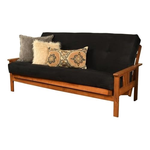Kodiak Furniture Traditionelle Futon-Matratze aus Velourslederstoff, 190,5 cm, mit Federkerneinheit, Schaumstoff-Konstruktion, getufteter Bezug, schwarzes Finish, Rahmen nicht im Lieferumfang Kodiak Furniture Traditionelle Futon-Matratze aus Velourslederstoff, 190,5 cm, mit Federkerneinheit, Schaumstoff-Konstruktion, getufteter Bezug, schwarzes Finish, Rahmen nicht im Lieferumfang von Kodiak Furniture