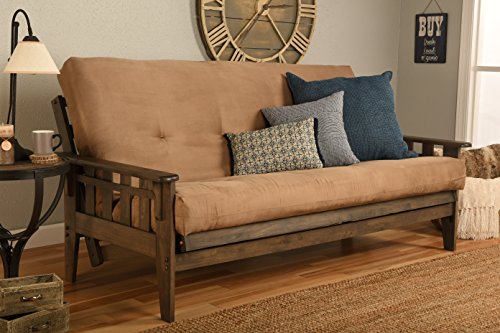 Kodiak Furniture Tucson Futon-Set in voller Größe in rustikalem Walnuss-Finish, Wildleder-Torf Kodiak Furniture Tucson Futon-Set in voller Größe in rustikalem Walnuss-Finish, Wildleder-Torf von Kodiak Furniture