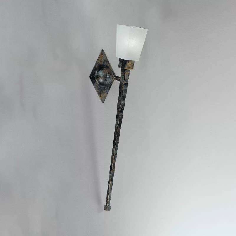 Kögl Wandfackel Antico Rost Gold Scavoglas Kelchform Wandleuchte Wandlampe La505 B-Ware von Kögl