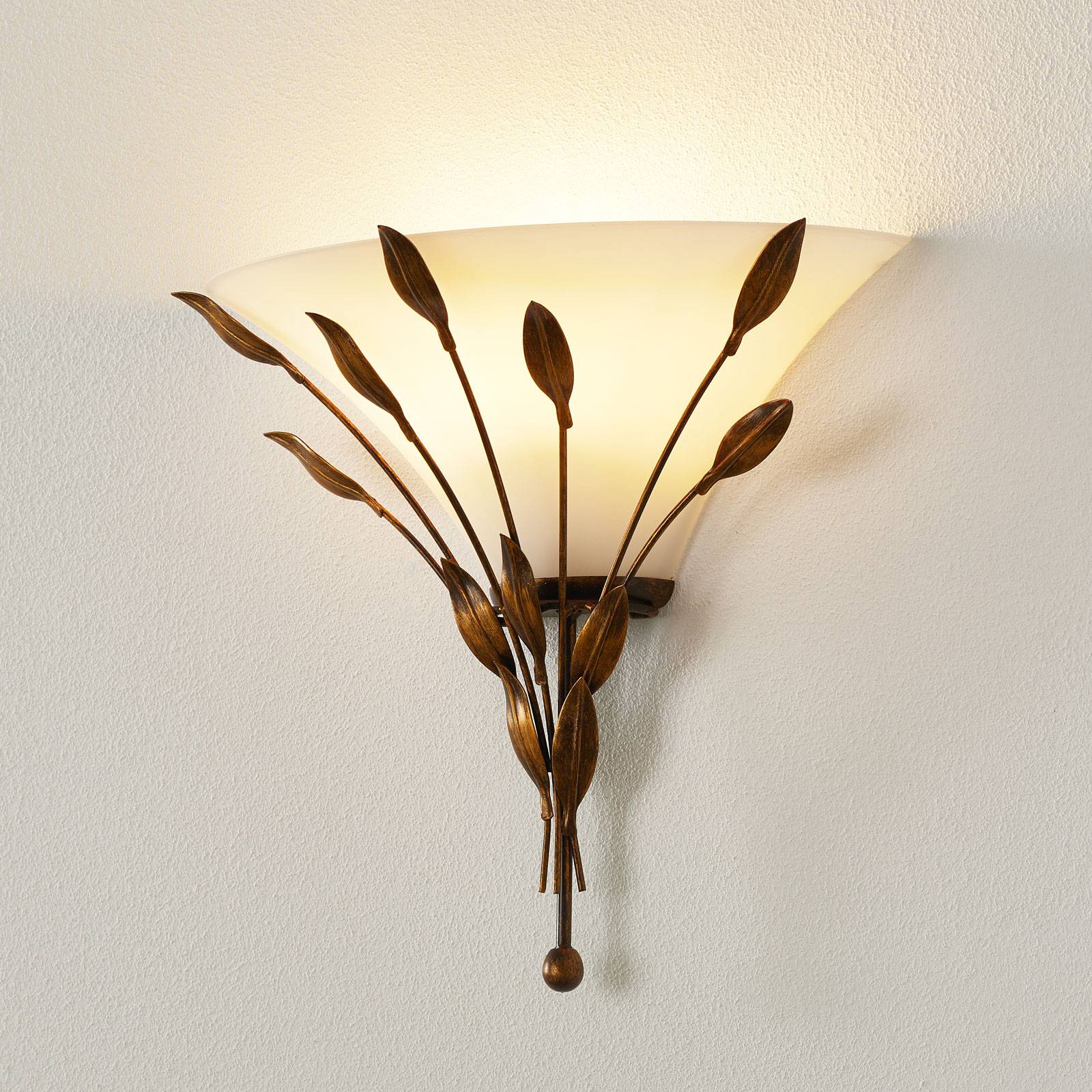 Wandleuchte CAMPANA mit Blattdekor Wandleuchte CAMPANA mit Blattdekor von Kögl