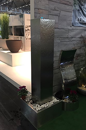 KÖHKO® Gartenbrunnen Tower Höhe 200 cm 26001 Springbrunnen mit Edelstahlbecken von Köhko