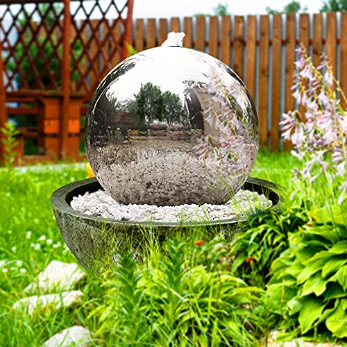 Köhko 50 cm Kugelbrunnen 21009 aus Edelstahl mit LED-Beleuchtung und Harzbecken Köhko 50 cm Kugelbrunnen 21009 aus Edelstahl mit LED-Beleuchtung und Harzbecken von Köhko