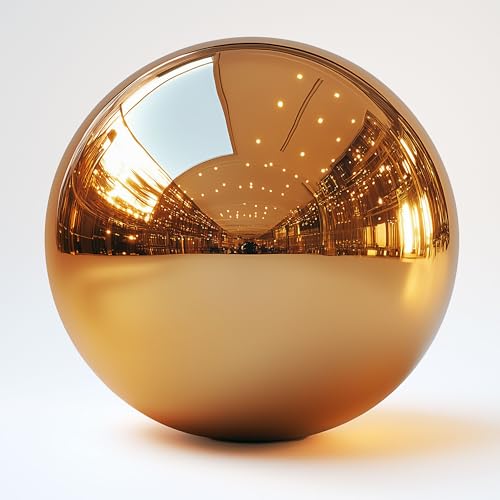 Köhko Dekokugel Gold polierte aus hochwertigem Edelstahl Gartenkugel Teichkugel Gr. 28 cm von Köhko