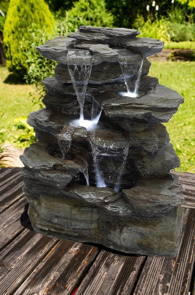 Köhko Gartenbrunnen Köhko "Greifensteine" Gartenbrunnen in Naturstein-Optik mit LED Köhko Gartenbrunnen Köhko "Greifensteine" Gartenbrunnen in Naturstein-Optik mit LED von Köhko
