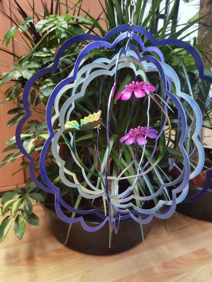 Köhko Gartenfigur Windspiel aus Edelstahl Ø 306 mm mit Glow-in-The-Dark-Effekt Köhko Gartenfigur Windspiel aus Edelstahl Ø 306 mm mit Glow-in-The-Dark-Effekt von Köhko