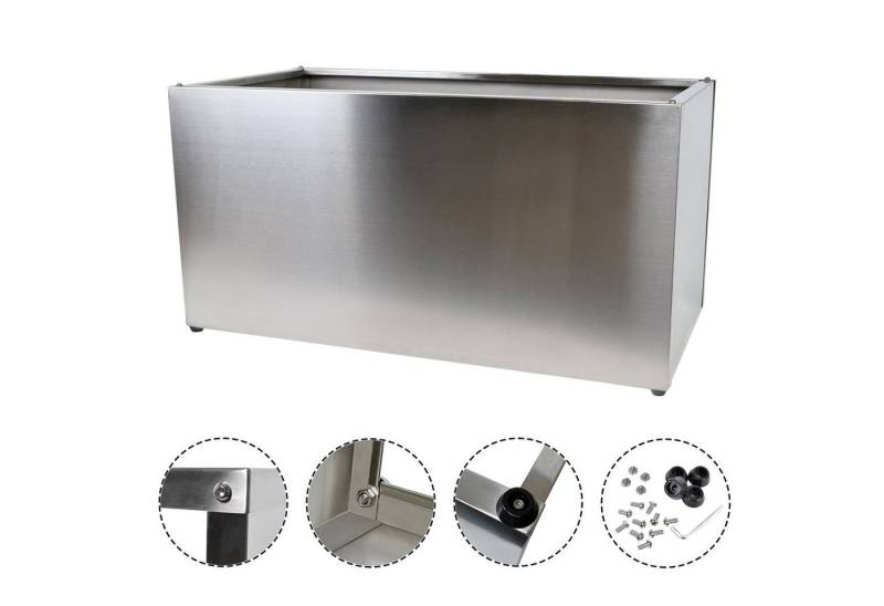 Köhko Pflanzkübel KÖHKO® Designer Hochbeet Rahmen aus Edelstahl als Bausatz TROG von Köhko