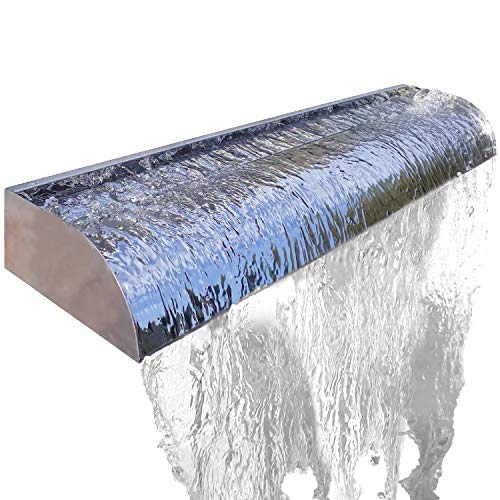 Köhko Wasserfall Victoria 45 cm aus Edelstahl Hochglanz Aquafall von Köhko