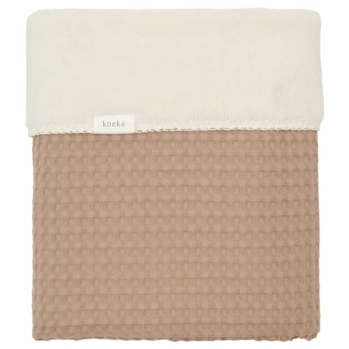 Koeka Einzelnedecke - Tagesdecke - Wohndecke - Mit Teddyfutter - Oslo - Waffelstoff Aus Baumwolle - Waschbar - von Koeka