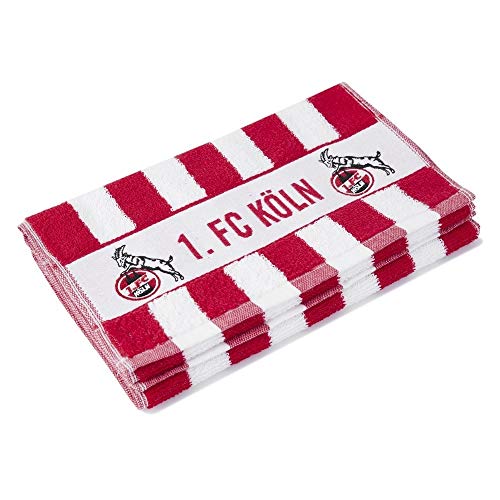 Buosha 1. FC Köln Gästetuch - Blockstreifen - 2er Set Gäste Handtuch 50 x 30 cm - Plus Lesezeichen Ich Liebe Köln Buosha 1. FC Köln Gästetuch - Blockstreifen - 2er Set Gäste Handtuch 50 x 30 cm - Plus Lesezeichen Ich Liebe Köln von Köln Cologne