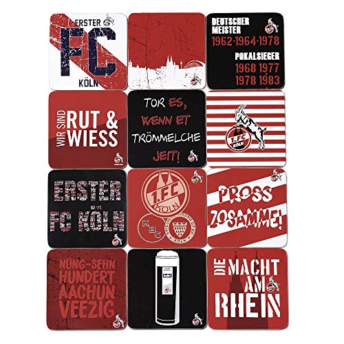 1. FC Köln Korkuntersetzer - Erfolge & Schriftzüge - Untersetzer 12er Set - Plus Lesezeichen I Love Köln 1. FC Köln Korkuntersetzer - Erfolge & Schriftzüge - Untersetzer 12er Set - Plus Lesezeichen I Love Köln von Köln Cologne