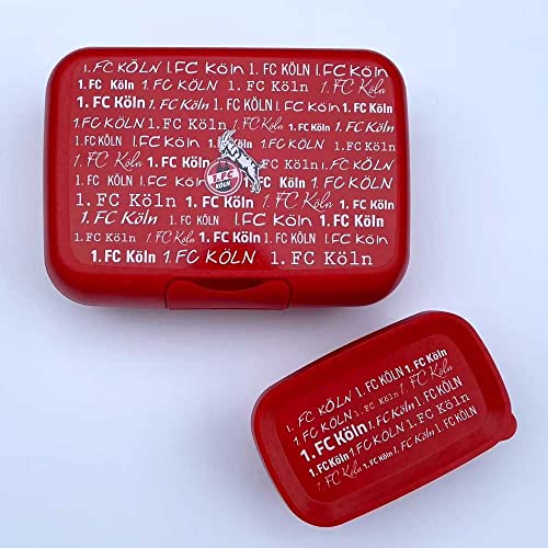 Köln Cologne 1. FC Köln Brotdose - Schriftzüge - 2er Set Lunchbox Frühstücksbox Vorratsdose - Plus Lesezeichen I Love Köln, rot Köln Cologne 1. FC Köln Brotdose - Schriftzüge - 2er Set Lunchbox Frühstücksbox Vorratsdose - Plus Lesezeichen I Love Köln, rot von Köln Cologne
