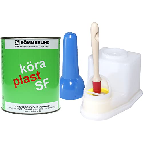 Sparpack Köraplast SF 600g Universalkleber & Sparbehälter 0,4l incl. Pinsel Kontaktkleber Schuhkleber Teichfolien Zeltfolien Polysterol PVC von Langlauf Schuhbedarf