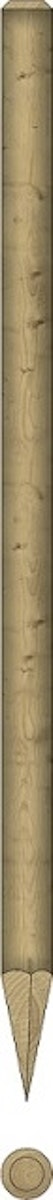 Baumpfahl gespitzt grün 6x250cm von Kömpf Baumarkt