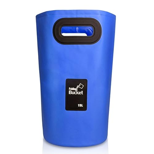 15 Liter Campingeimer Eimer faltbar Falteimer Camping Wassereimer Putzeimer, Größe:15 Liter, Farbe:Dunkelblau von König Design