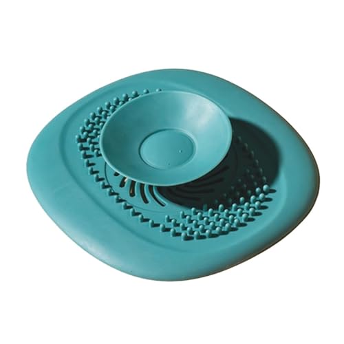 Abflusssieb Silikon, Abflusssieb Dusche Haarfänger Badewanne Abflussabdeckung, Abflusssieb für Badezimmer Badewanne und Küche (Grün) von König Design