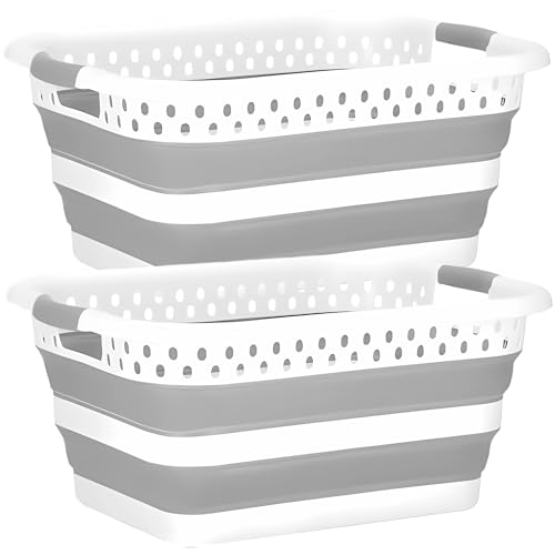 König Design 2er Set Wäschekorb faltbar - 24 Liter & Universelle Nutzung I Zusammenklappbarer faltbarer Wäschekorb faltbare Wäschekörbe I Laundry Baskets Wäschewanne - Mehrzweck-Wäschebehälter König Design 2er Set Wäschekorb faltbar - 24 Liter & Universelle Nutzung I Zusammenklappbarer faltbarer Wäschekorb faltbare Wäschekörbe I Laundry Baskets Wäschewanne - Mehrzweck-Wäschebehälter von König Design
