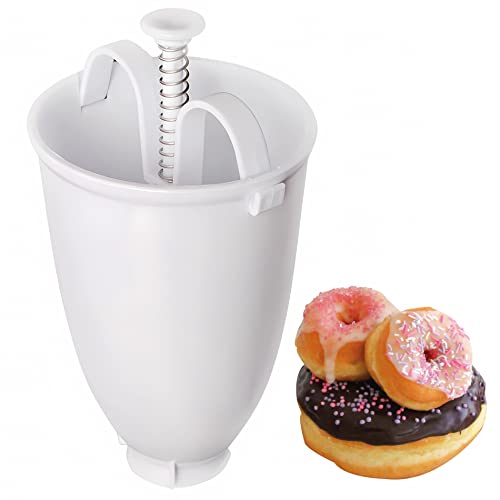 König Design Donut-Genuss Deluxe - Der praktische Donut Maker Kunststoff-Teigspender für unwiderstehliche Mini-Donuts und Pfannkuchen - DIY Küchengebäck-Werkzeug von König Design