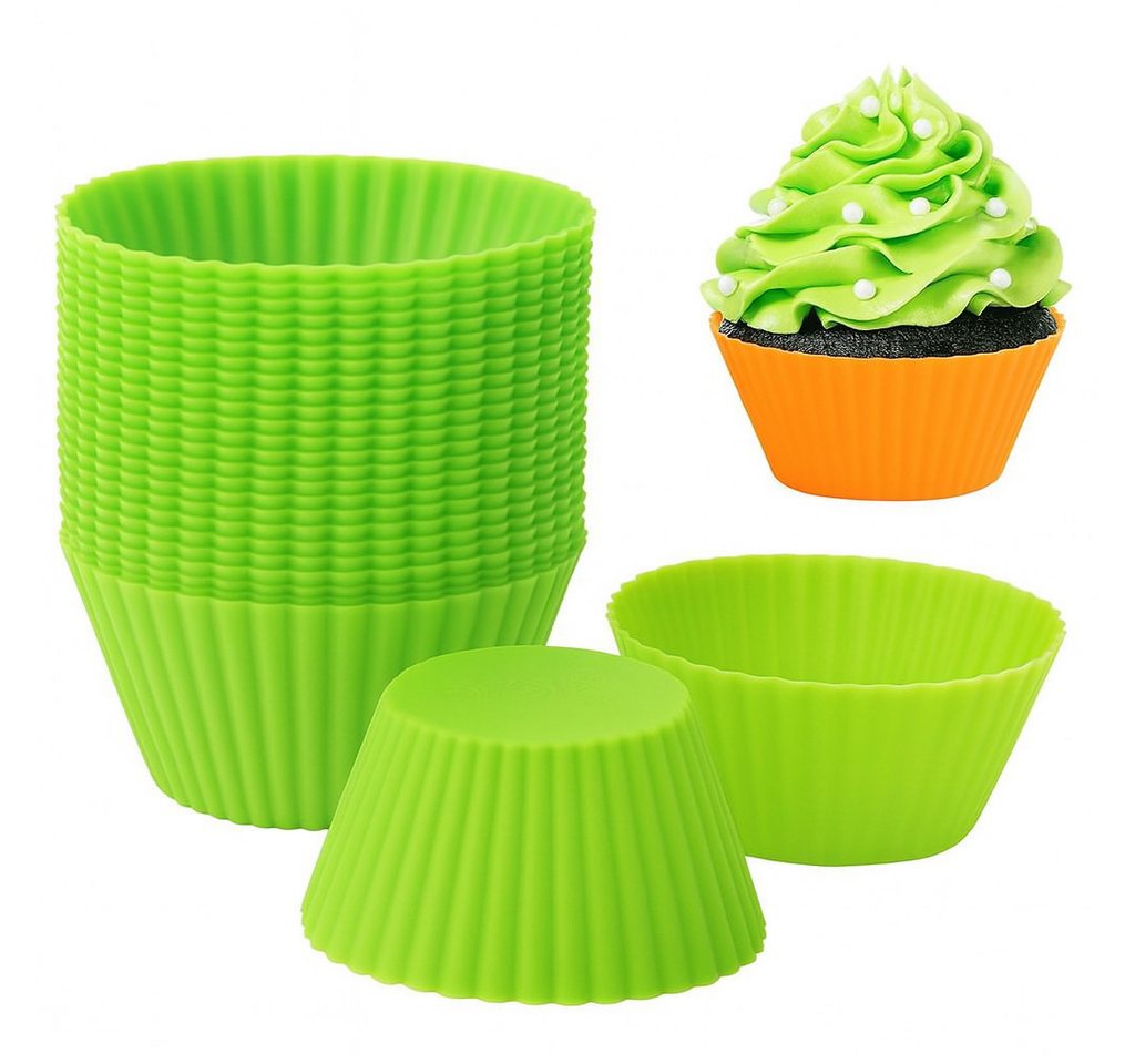 König Design Muffinform Backform Silikon Wiederverwendbare Muffinformen, (Set 16-tlg), Muffinförmchen Cupcake BPA-Frei von König Design