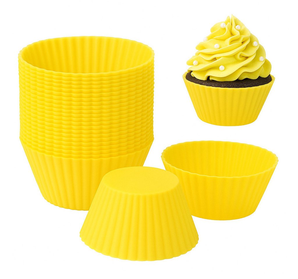 König Design Muffinform Backform Silikon Wiederverwendbare Muffinformen, (Set 16-tlg), Muffinförmchen Cupcake BPA-Frei von König Design