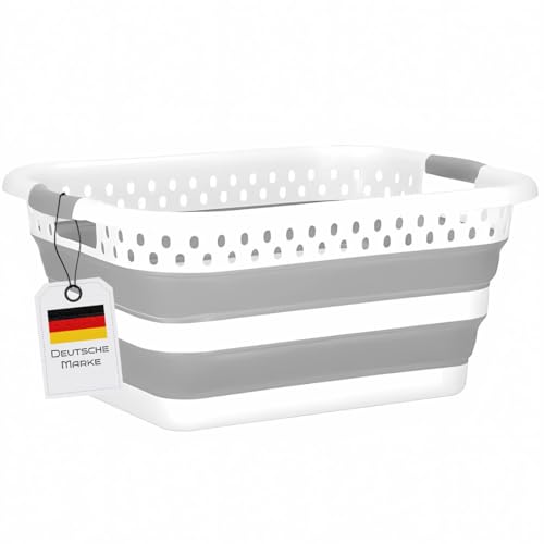 König Design Wäschekorb faltbar - 41 Liter & Universelle Nutzung I Zusammenklappbarer faltbarer Wäschekorb faltbare Wäschekörbe I Laundry Baskets Wäschewanne - Mehrzweck-Wäschebehälter von König Design