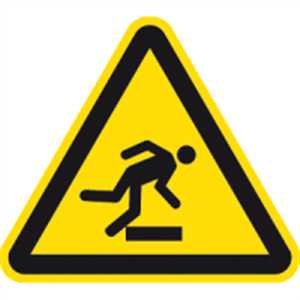 Aufkleber Warnschild Warnung vor Hindernissen am Boden 20cm sl Folie von König Werbeanlagen